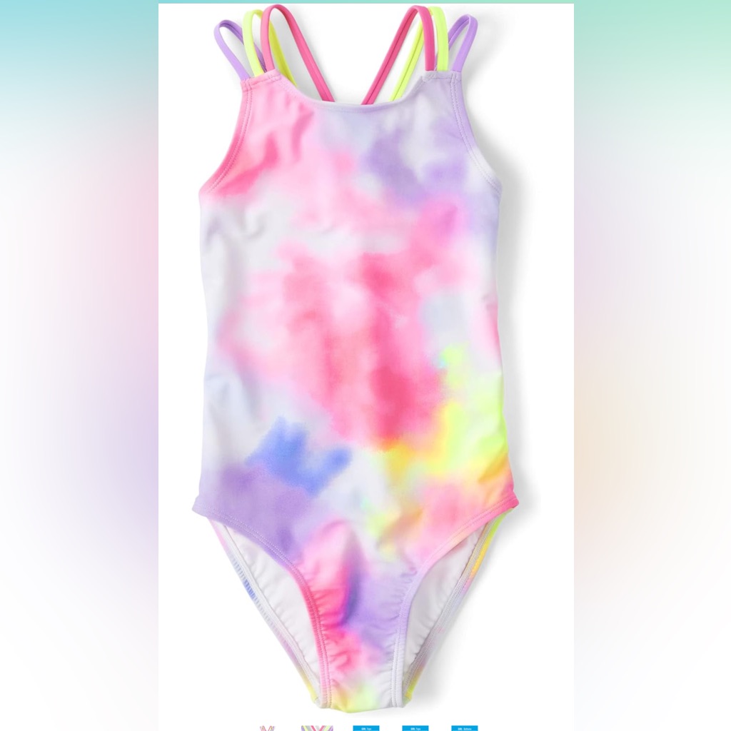 The Children's Place Girls' One Piece Swimsuit New With Tags Size Xxl